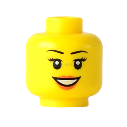 LEGO Minifigure Part - Head, Female, Smile, Open Lips [3626bpb0633]