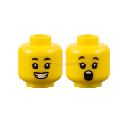 LEGO Minifigure Part - Head, Child, Open Mouth Smile/Surprised [3626cpb2649] 6312495