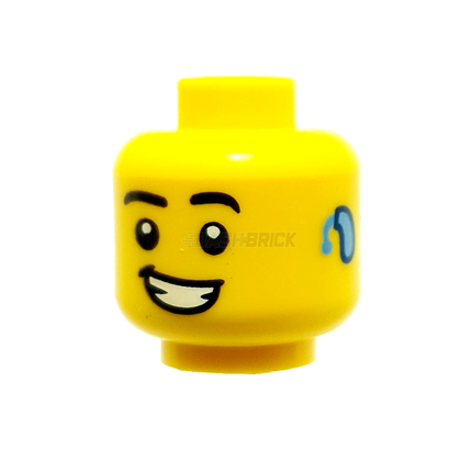 LEGO Minifigure Part - Head Open Mouth Smile, Hearing Aid [3626cpb3081] 6400668