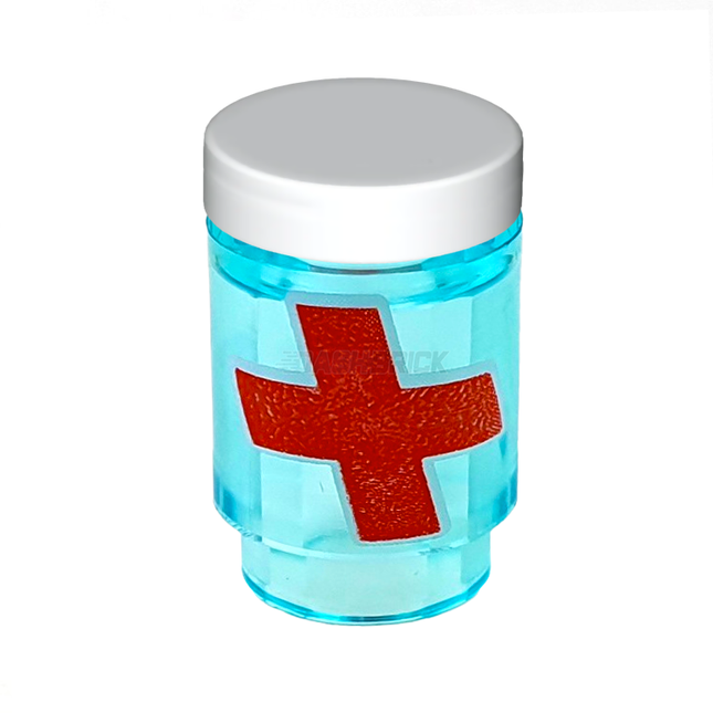 LEGO Brick, Round 1 x 1 Open Stud, Red Cross, Medical Health Pack [3062bpb059] 6253841