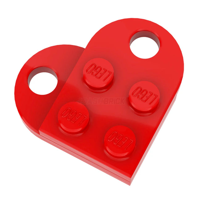 LEGO "Two Piece Heart" - 2 x Plate, Modified 2 x 3 with Hole [3176] 4188189