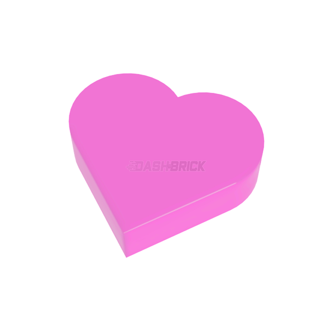 LEGO Tile, Round 1 x 1 Heart, Bright Pink [39739]