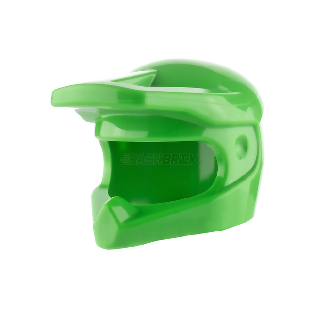 LEGO Minifigure Part - Helmet Sports, Dirt Bike, Off-road, Bright Green [35458] 6334181