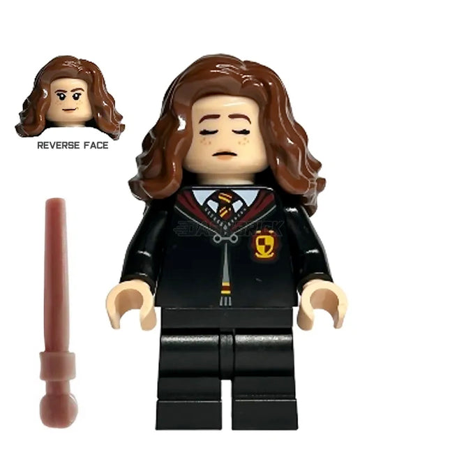 LEGO Minifigure - Hermione Granger - Gryffindor Robe Clasped, Medium Legs, Sleeping/Awake [HARRY POTTER]