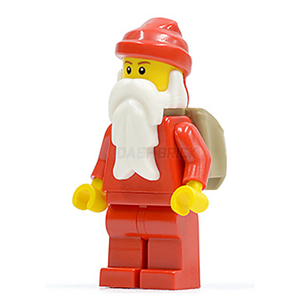 LEGO Minifigure - Santa, Long White Beard, Back Sack [Christmas]