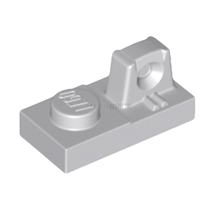 LEGO Plate, Modified 1 x 2, Hinge, Locking with 1 Finger On Top, Light Grey [30383] 6265694