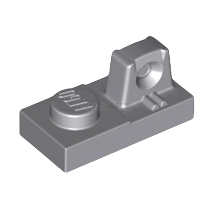 LEGO Plate, Modified 1 x 2, Hinge, Locking with 1 Finger On Top, Dark Grey [30383] 6265693