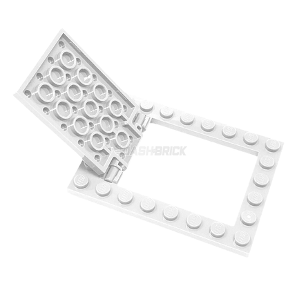 LEGO Plate, Modified 6 x 8 Trap Door/Hinge, White [92107/92099]