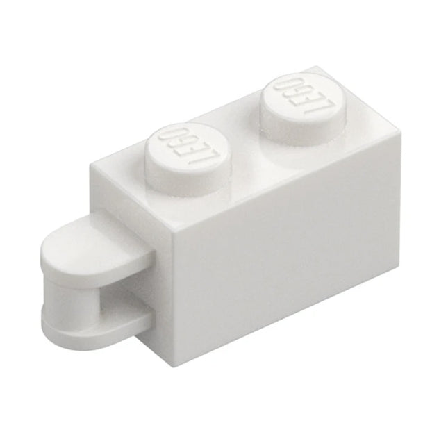 LEGO Brick, Modified 1 x 2 with Bar Handle on End - Bar Flush with Edge, White [34816] 6198933