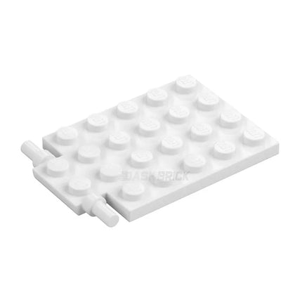 LEGO Plate, Modified 4 x 6, Trap Door Hinge, White [92099] 4599044