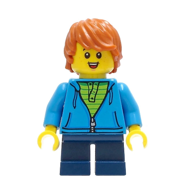 LEGO Minifigure - Child - Boy, Hoodie, Tousled Hair, Freckles, Smile (2021) [CITY] cty1271