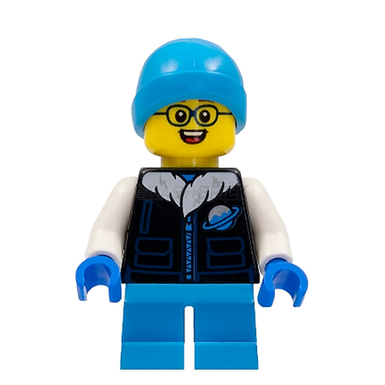 LEGO Minifigure - Child Boy, Black Ice Planet Coat, Beanie [CITY]