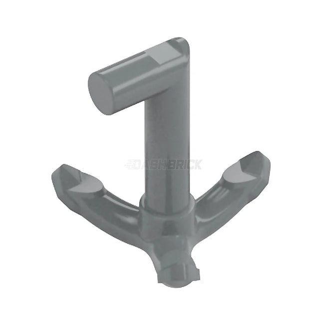 LEGO Minifigure Accessory - Hook Grappling with Side Bar, Anchor, Flat Silver [15534] 6391135