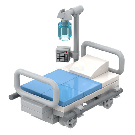 LEGO "Hospital Bed" - Medical/Operation, Monitor, IV, Wheels [MiniMOC]