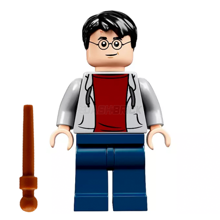 LEGO Minifigure - Harry Potter, Light Bluish Gray Hooded Sweatshirt (2020) [HARRY POTTER]