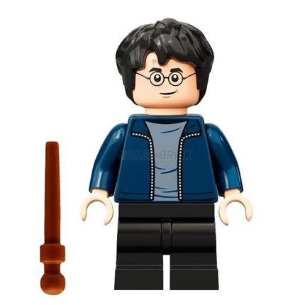LEGO Minifigure - Harry Potter, Dark Blue Open Jacket, Medium Legs [HARRY POTTER]