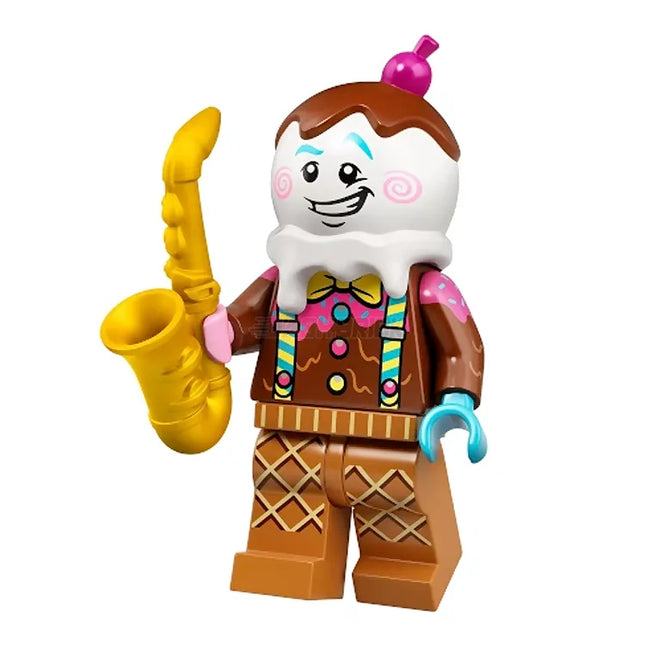 LEGO Collectable Minifigures - Ice Cream Saxophonist, (Minifigure + Saxaphone) [VIDIYO]