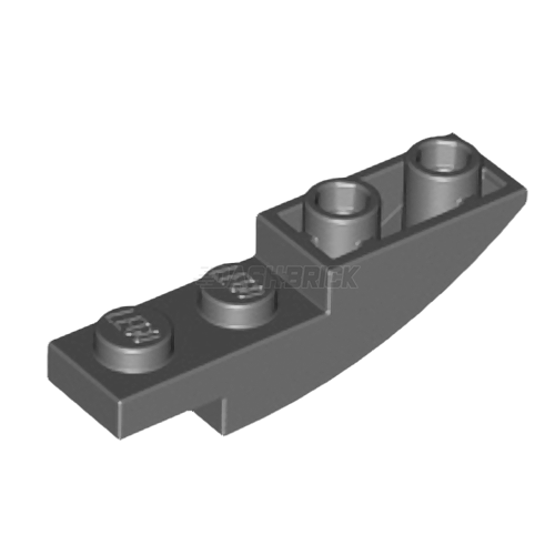LEGO Slope, Curved 4 x 1 Inverted, Dark Grey [13547]