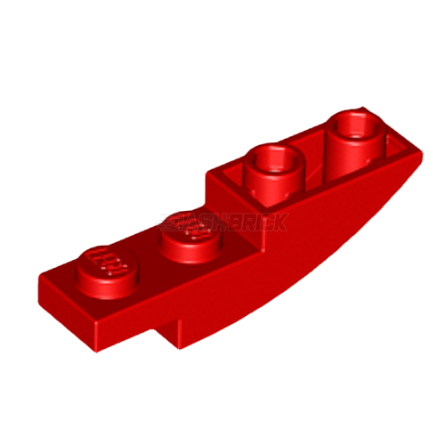 LEGO Slope, Curved 4 x 1 Inverted, Red [13547]