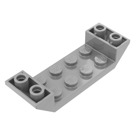 LEGO Slope, Inverted 45 6 x 2 Double with 2 x 4 Cutout, Light Grey [22889] 6225219