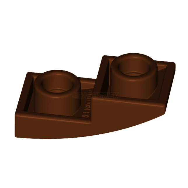 LEGO Slope, Curved 2 x 1 x 2/3 Inverted, Reddish Brown [24201] 6172922