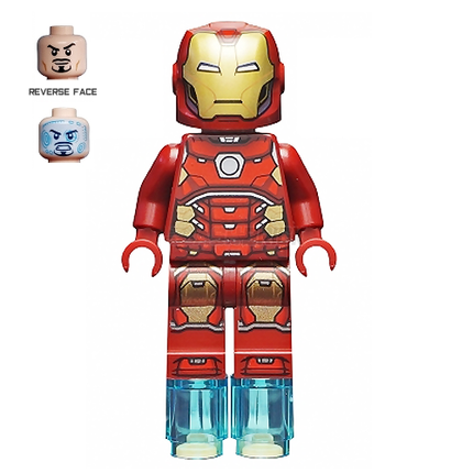 LEGO Minifigure - Iron Man with Silver Hexagon on Chest [MARVEL]