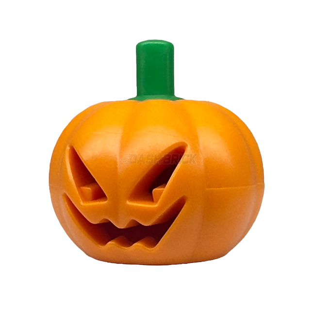 LEGO Pumpkin Jack O' Lantern, Molded Green Stem, Orange [20695pb01] 6122207