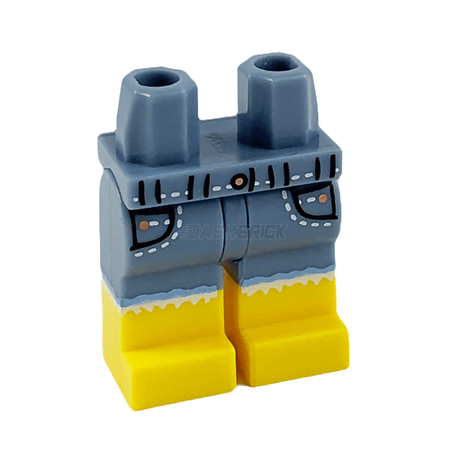 LEGO Minifigure Parts - Hips and Legs, Ripped Jeans Shorts [970c00pb1031] 6265635