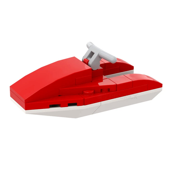 LEGO "Jetski" - Beach Watercraft, Red [MiniMOC]