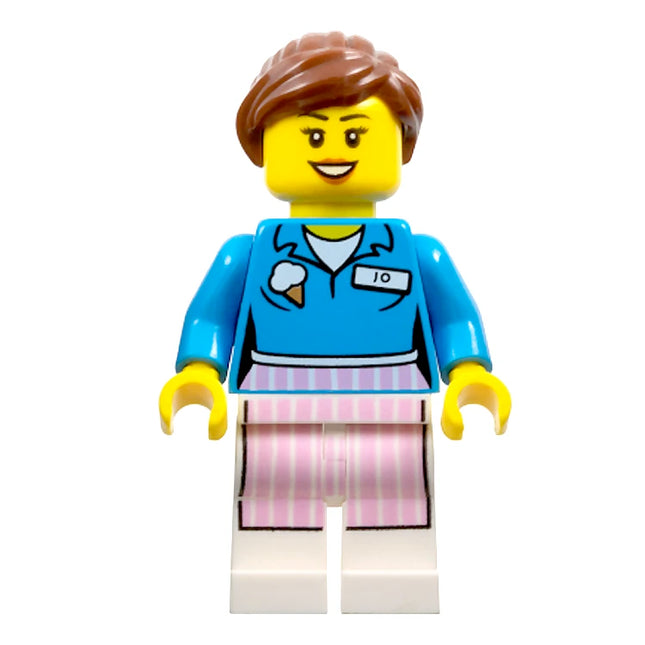 LEGO Minifigure - "Ice Cream Jo", Reddish Brown (2014) [The LEGO Movie] tlm085