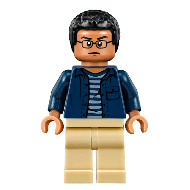 LEGO Minifigure - Franklin Webb - Dark Blue Shirt (2018) [JURASSIC WORLD]