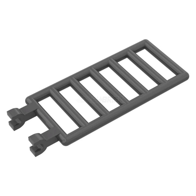 LEGO Bar 7 x 3 with 2 Clips (Ladder), Dark Grey [6020]