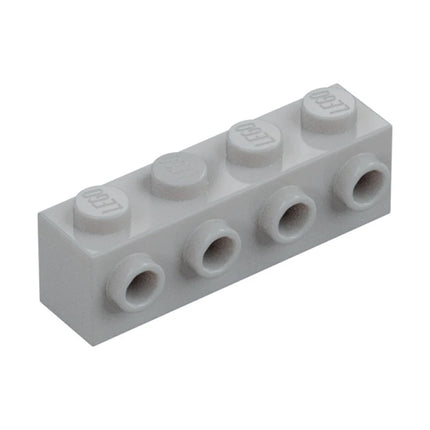 LEGO Brick, Modified 1 x 4, 4 Studs on 1 Side, Light Grey [30414]