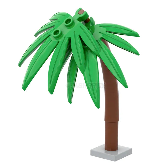 LEGO "Leaning Tree" - Brick Built Swordleaf Tree, Bright Green [MiniMOC]