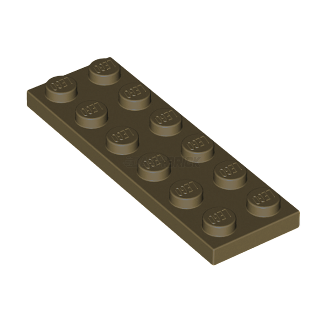 LEGO Plate 2 x 6, Dark Tan [3795] 4550329