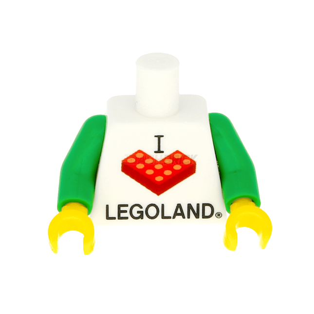 LEGO Minifigure Part - Torso "I Brick LEGOLAND" - Exclusive Release [973pb1941c01] 6044743