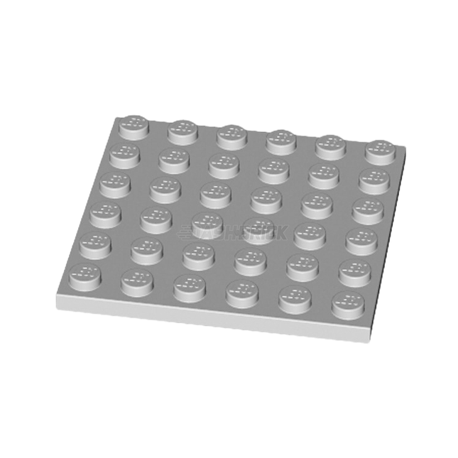 LEGO Plate 6 x 6, Light Grey [3958] 4211474