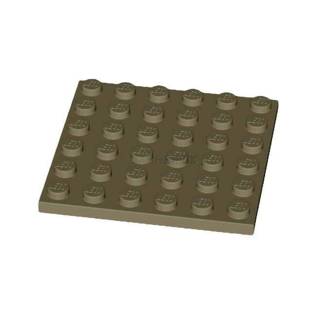 LEGO Plate 6 x 6, Dark Tan [3958] 4530712