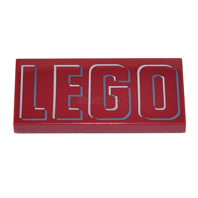 LEGO Minifigure Accessory - 'LEGO' Sign (2 x 4 Tile) [87079pb1046]