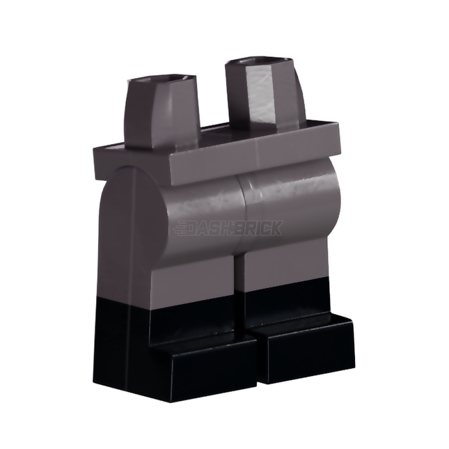 LEGO Minifigure Parts - Hips and Legs, Grey Legs and Black Boots [970c12pat03] 6120935