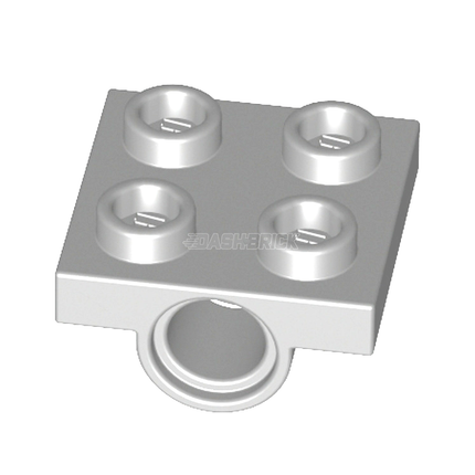 LEGO Plate, Modified 2 x 2 with Pin Holes, Light Grey [2817] 4211376