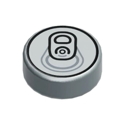 LEGO Minifigure Accessory - Tile, Printed Soda Can Lid [98138pb033]