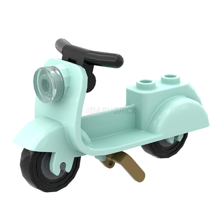 LEGO Minifigures Accessory - Scooter, Medium Light Aqua [MiniMOC]