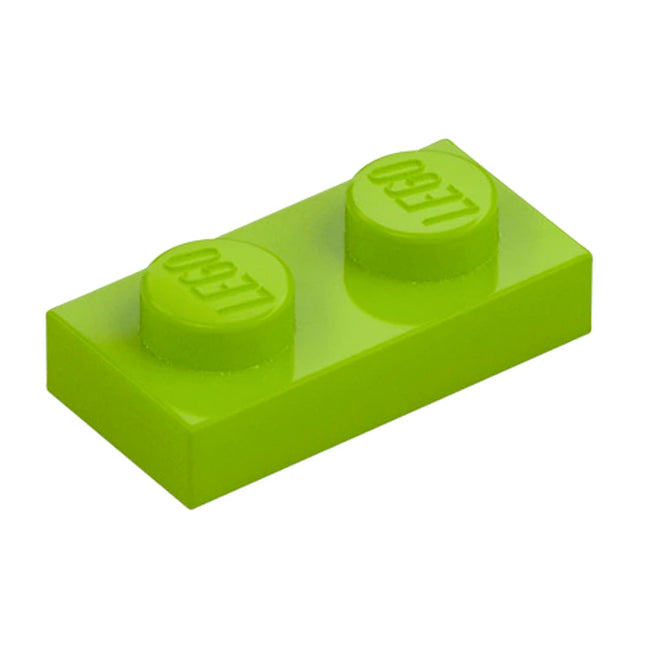 LEGO Plate, 1 x 2, Lime Green [3023] 4164037