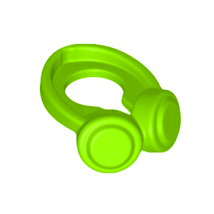 LEGO Minifigure Headphones Around Neck, Lime Green [66913]