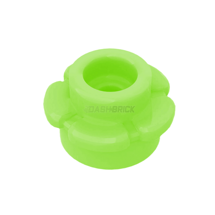 LEGO Plate, Round 1 x 1 with Flower Edge (5 Petals), Lime Green [24866] 6209692