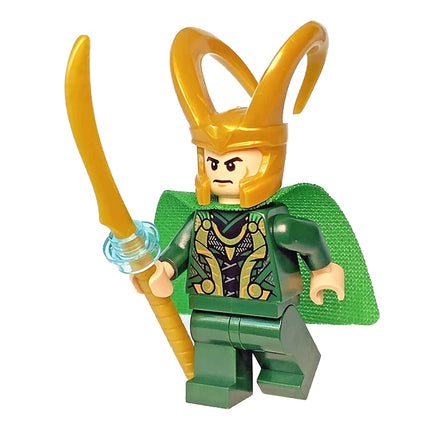 LEGO Minifigure - Loki - Green Cape, Dark Green Legs (2020) [MARVEL]