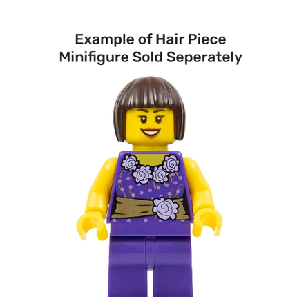 LEGO Minifigure Part - Hair Short, Bob Cut, Dark Brown [62711] 6266865