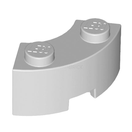 LEGO Brick, Round Corner 2 x 2 Macaroni, Light Grey [85080]