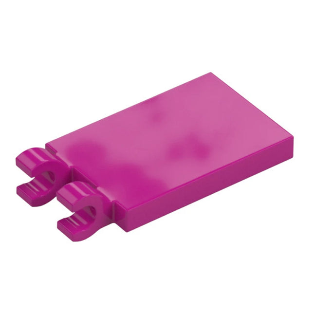 LEGO Tile, Modified 2 x 3 with 2 Clips, Magenta [30350b] 6360042